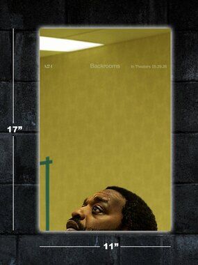 The Backrooms horror movie poster - 11x17 wall art print merch creepypasta meme